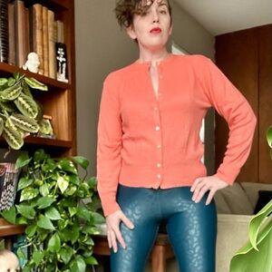 Vintage Coral Cardigan